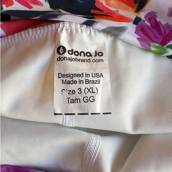 Dona Jo Athletic Skort w Floral Print and Ruffles for Golf, Netball size XL/3 - Picture 3 of 11